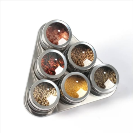 Stainless spice rack