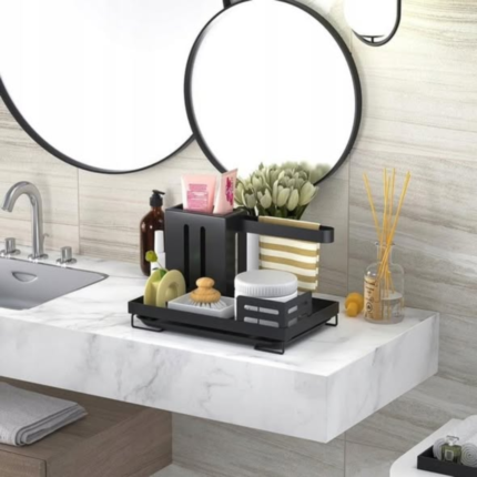Carbon Steel Rust Proof Steel Kitchen Sink Organizer Caddy