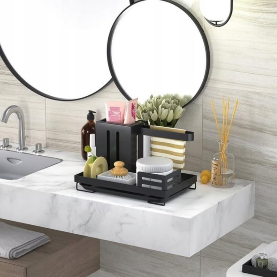 Carbon Steel Rust Proof Steel Kitchen Sink Organizer Caddy