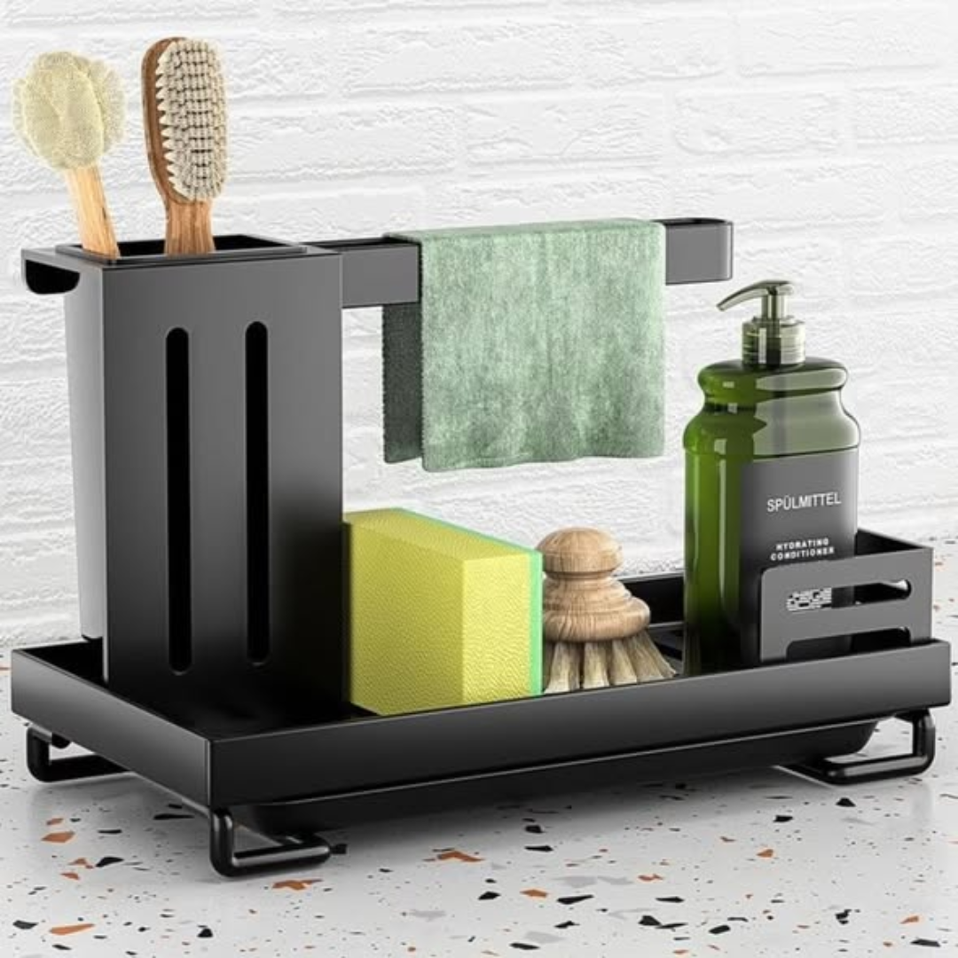 Carbon Steel Rust Proof Steel Kitchen Sink Organizer Caddy