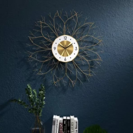 Antique Pendulum Metal Large Wall Clock