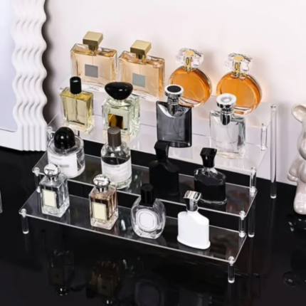 Clear 4-Tier Acrylic Perfume Display Stand