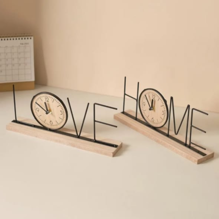 Handmade Creative TV Cabinet Clock Decoration