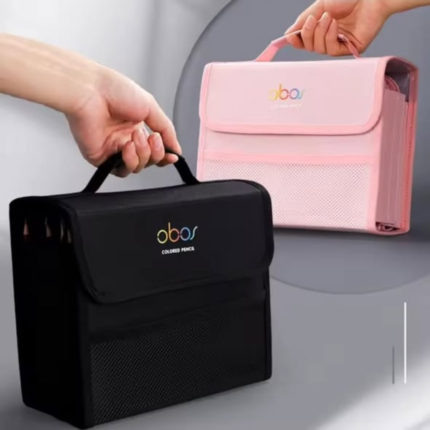 200 slots colored lead pencils storage bag