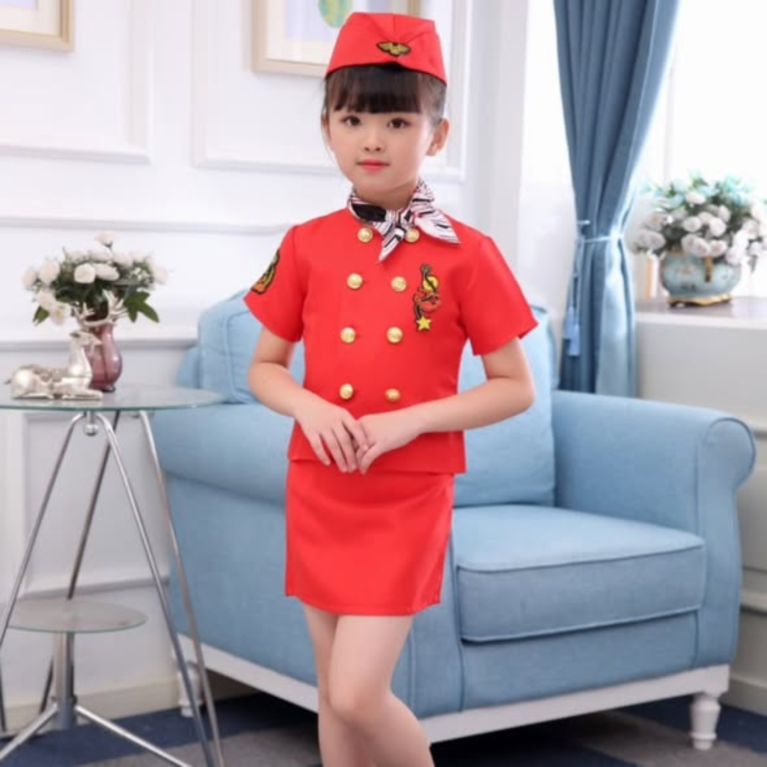 Professional Children's Air Hostess cosplay costume