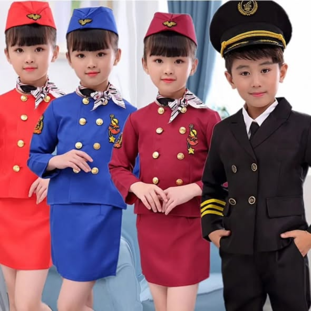 Professional Children's Air Hostess cosplay costume