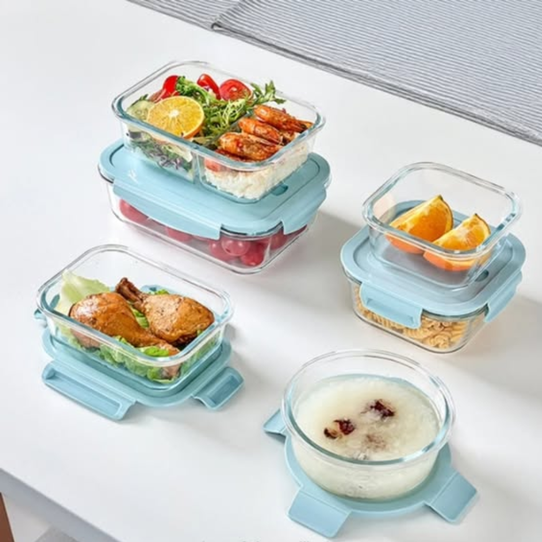Large borosilicate Glass Container Food Storage