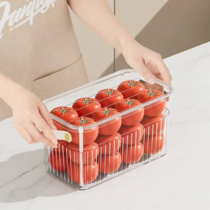 Stackable acrylic fridge containers