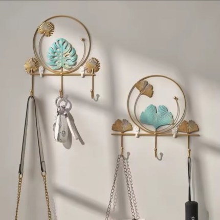 Iron art wall hanging hook/key holder stand