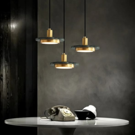 Round Marble LED Pendant Lamp