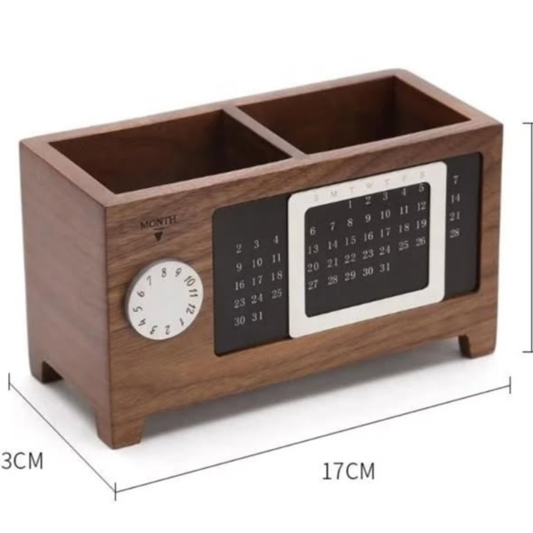 Multifunctional Maple Wood Pen Holder