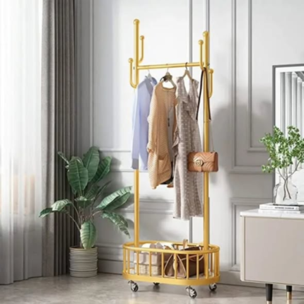 Gold cloth rack