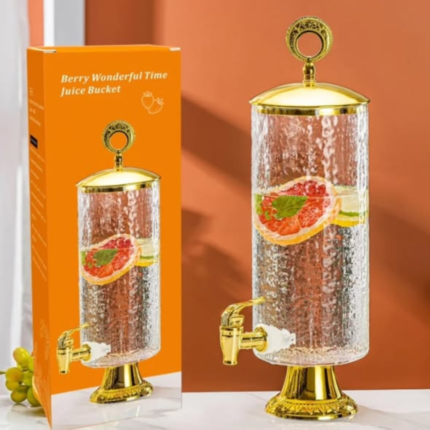 3.3L glacier berry glass juice/ drink dispenser