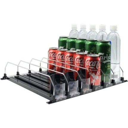 Beverage propeller/ adjustable shelf pusher