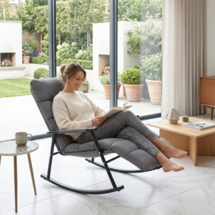 Adjustable Padded Indoor Rocking Chair