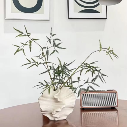 Decorative irregular shaped ceramic vase