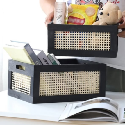 Bamboo crate storage