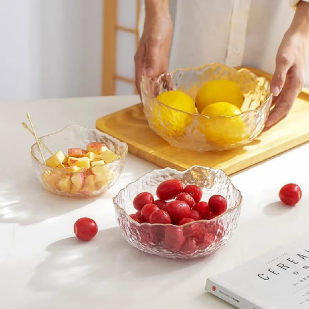 Transparent Gradient Glass Bowl