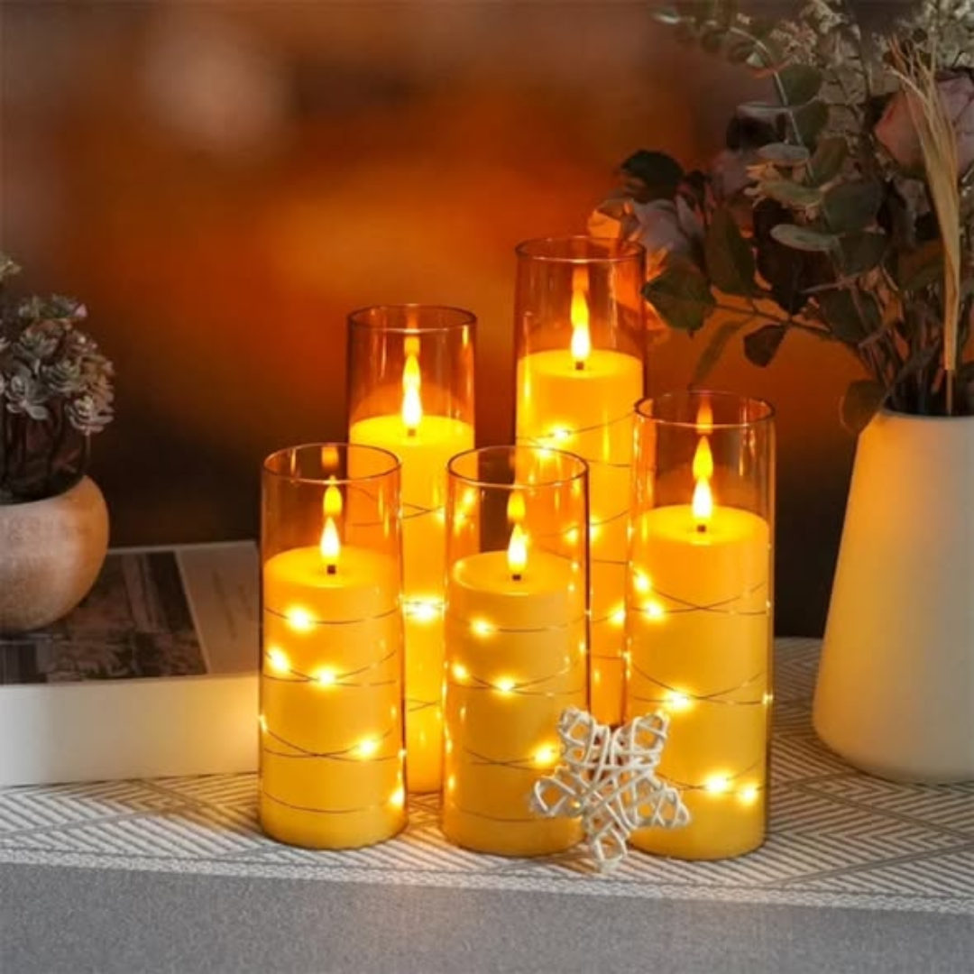 5pcs Flameless LED candles