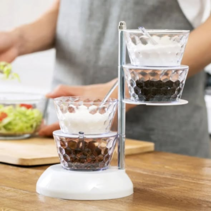 5 Layer Rotating Spice Seasoning Stand
