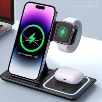 3 In 1 15w Foldable Wireless Charger
