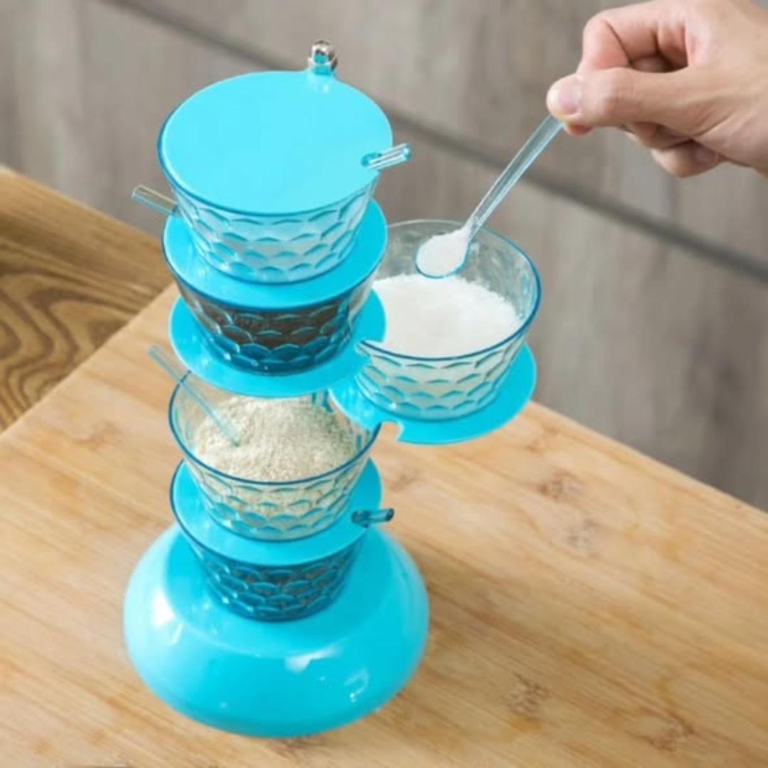 5 Layer Rotating Spice Seasoning Stand
