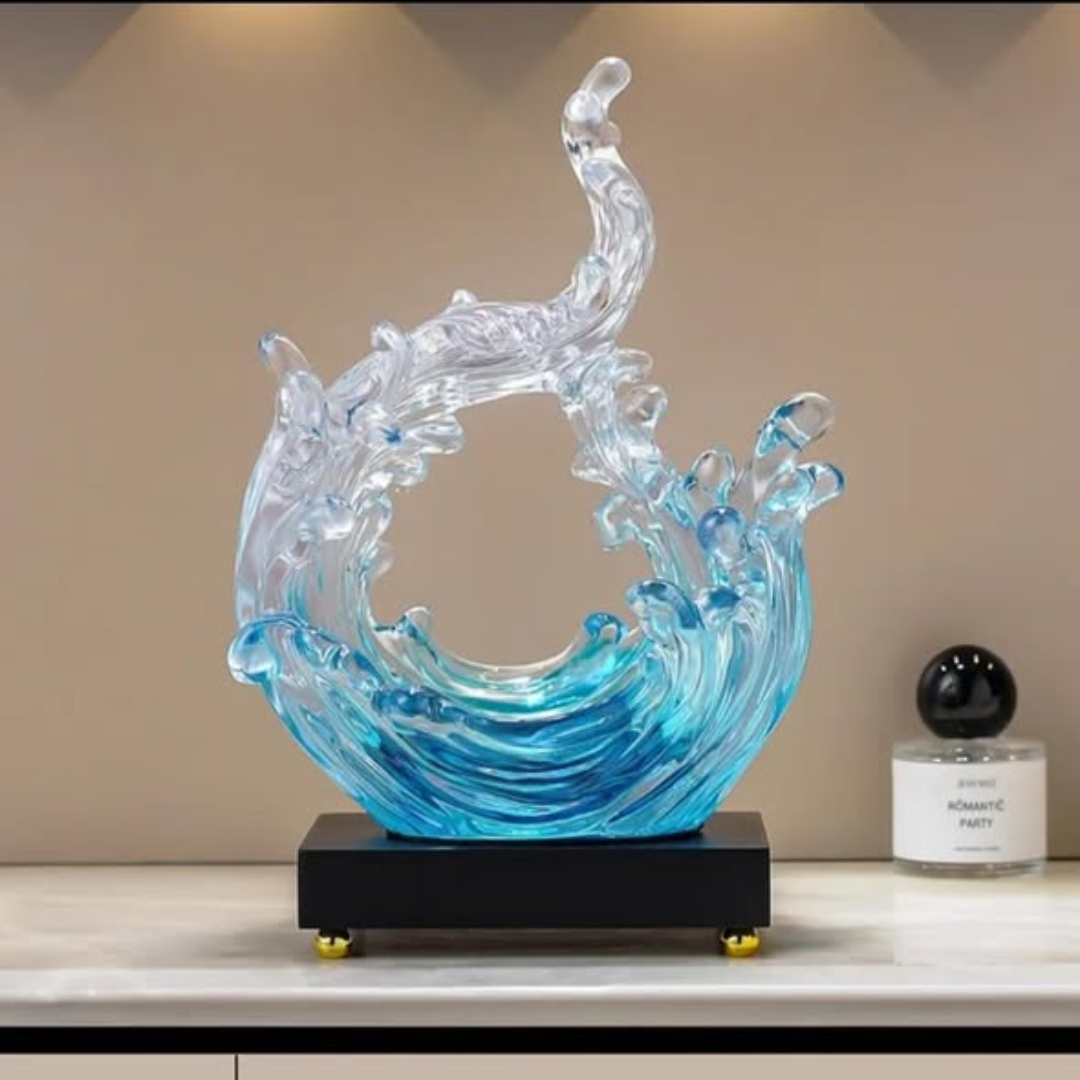 Modern Decorative Lokori Ocean Art Crystal Sculptures