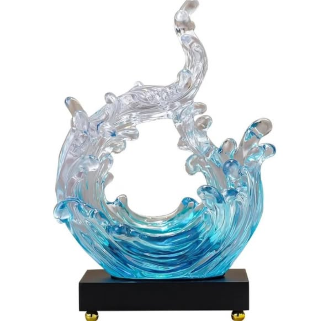Modern Decorative Lokori Ocean Art Crystal Sculptures