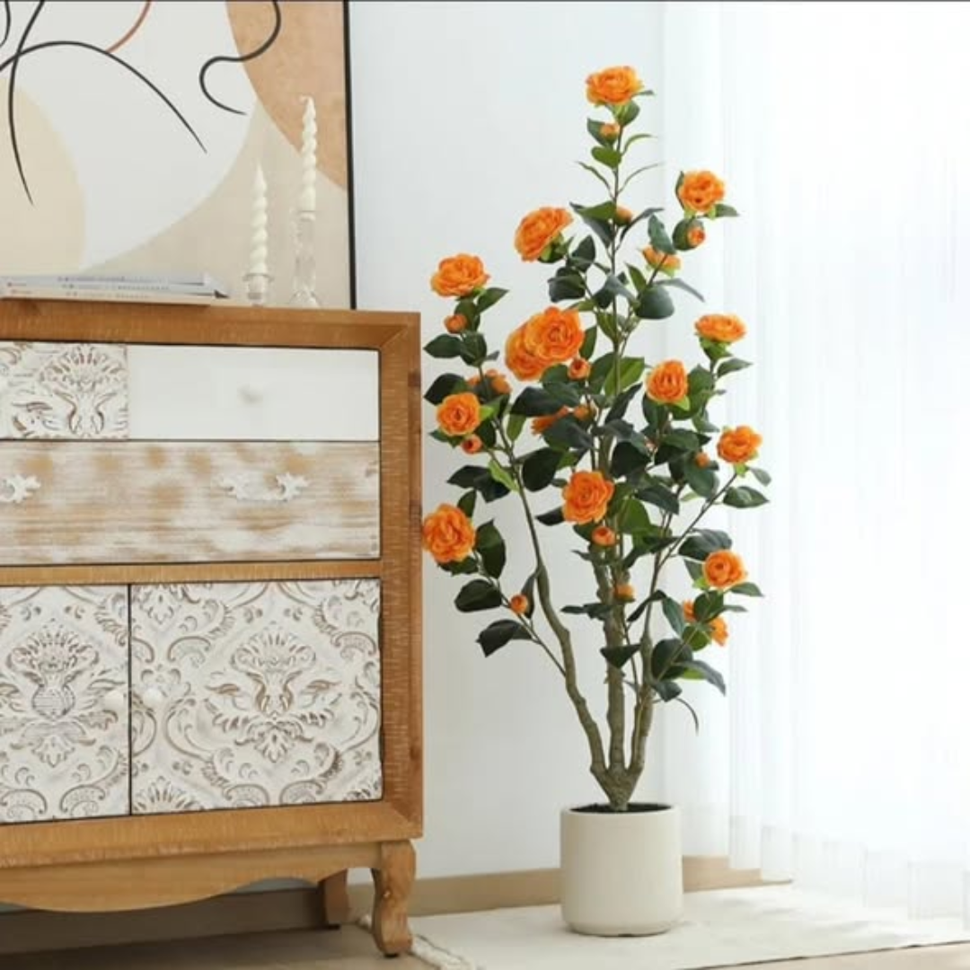 1.2m Realistic Artificial Camellia Tree
