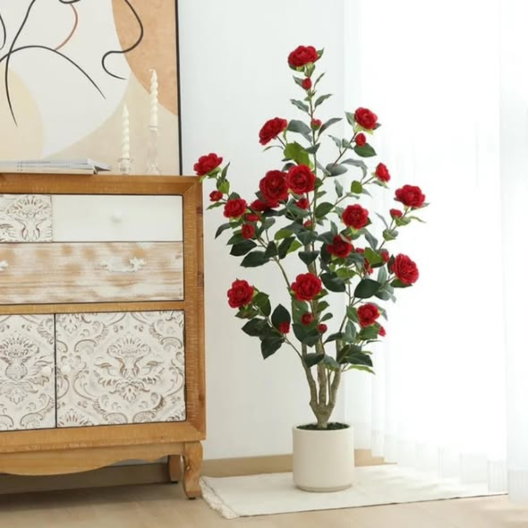 1.2m Realistic Artificial Camellia Tree