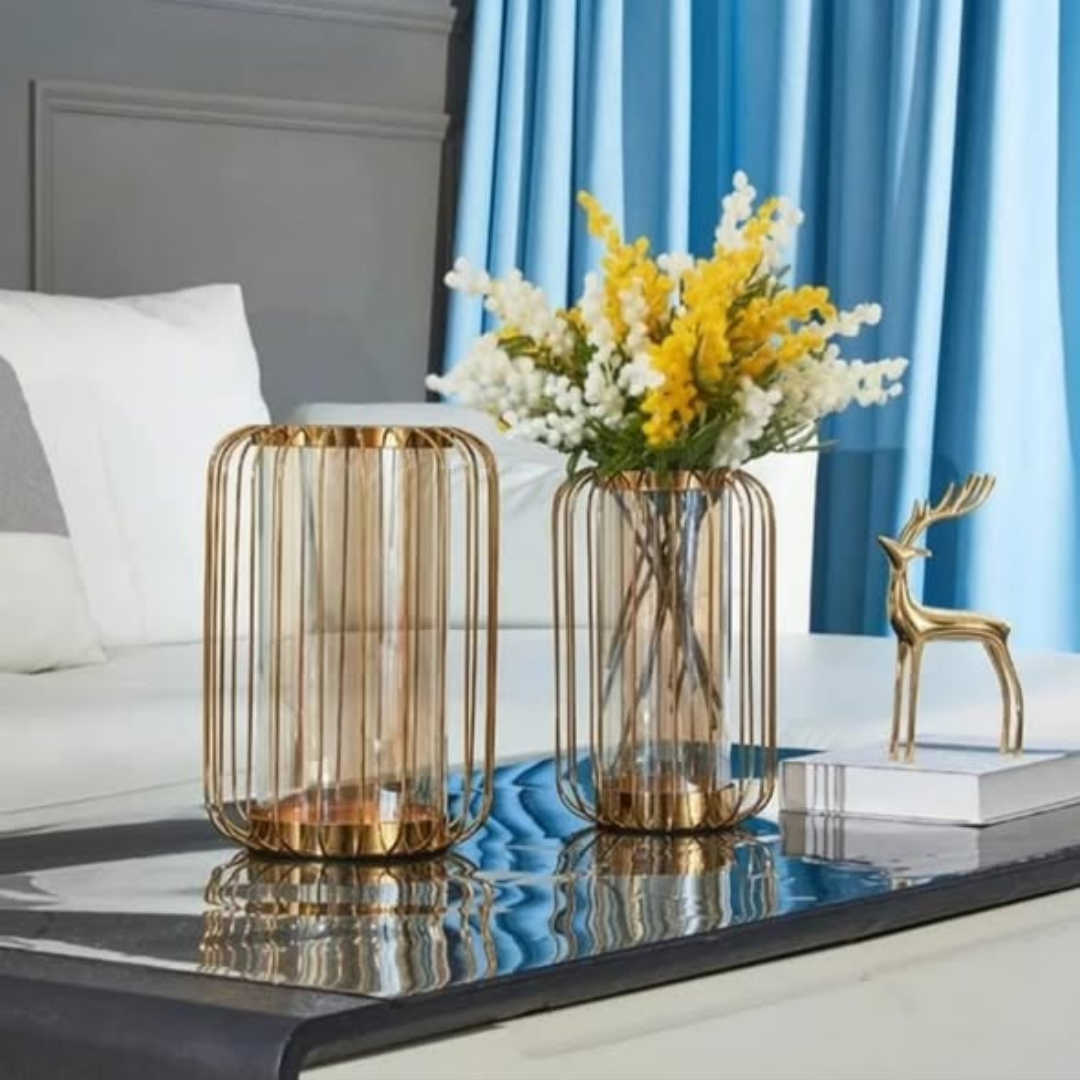 Nordic Modern Luxury Glass Flower Vase