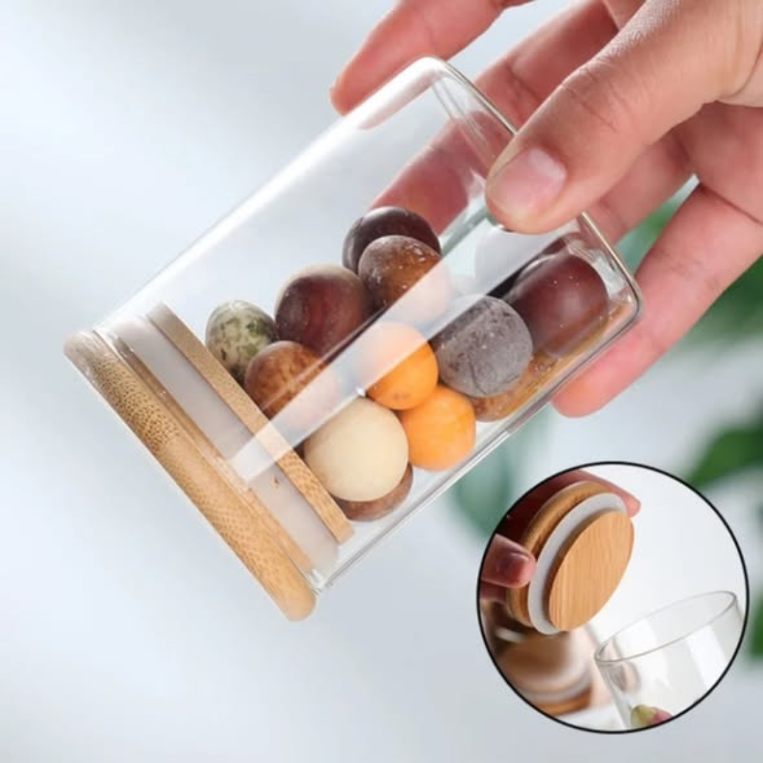 6pcs Spice High Borosilicate Spice Jars