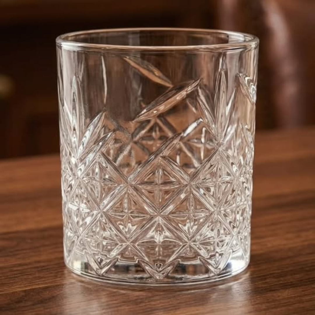 Flowered Whiskey Glass