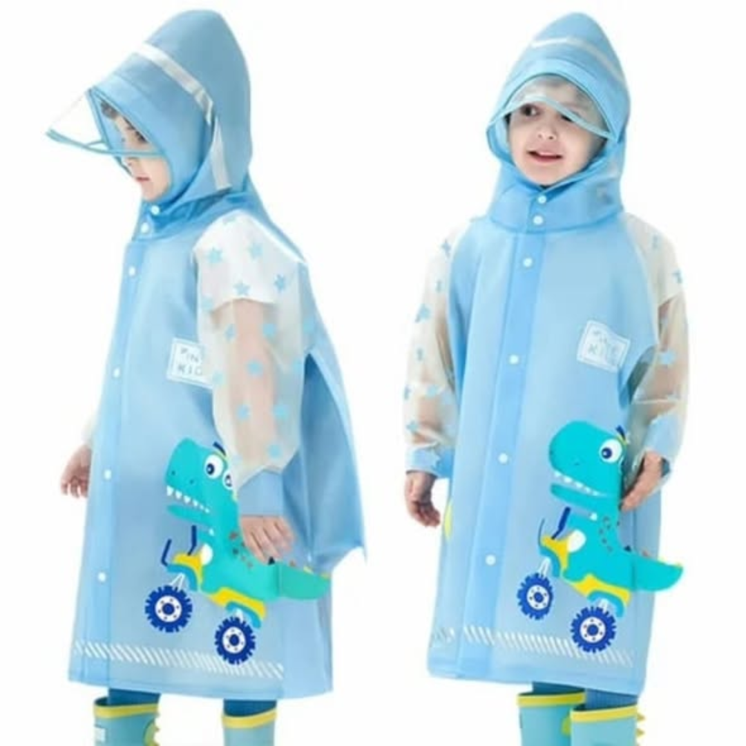 Cartoon Themed Kids Raincoat