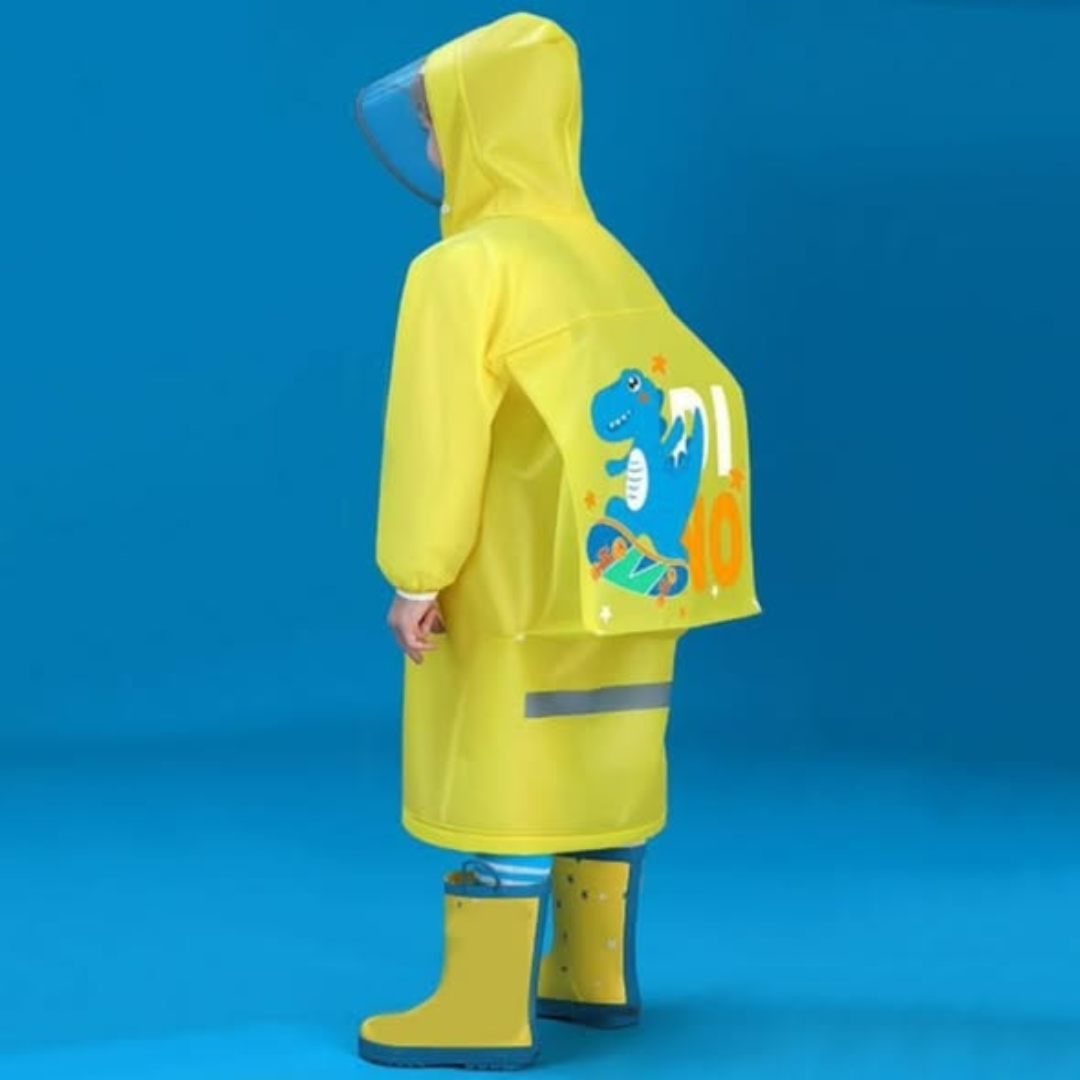 Cartoon Themed Kids Raincoat
