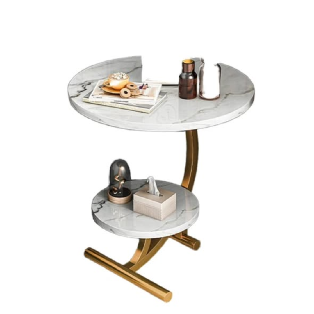BIG Marble Textured Side Stool
