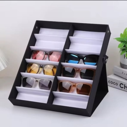 18 Grid Large capacity Sun Glasses Foldable Organizer