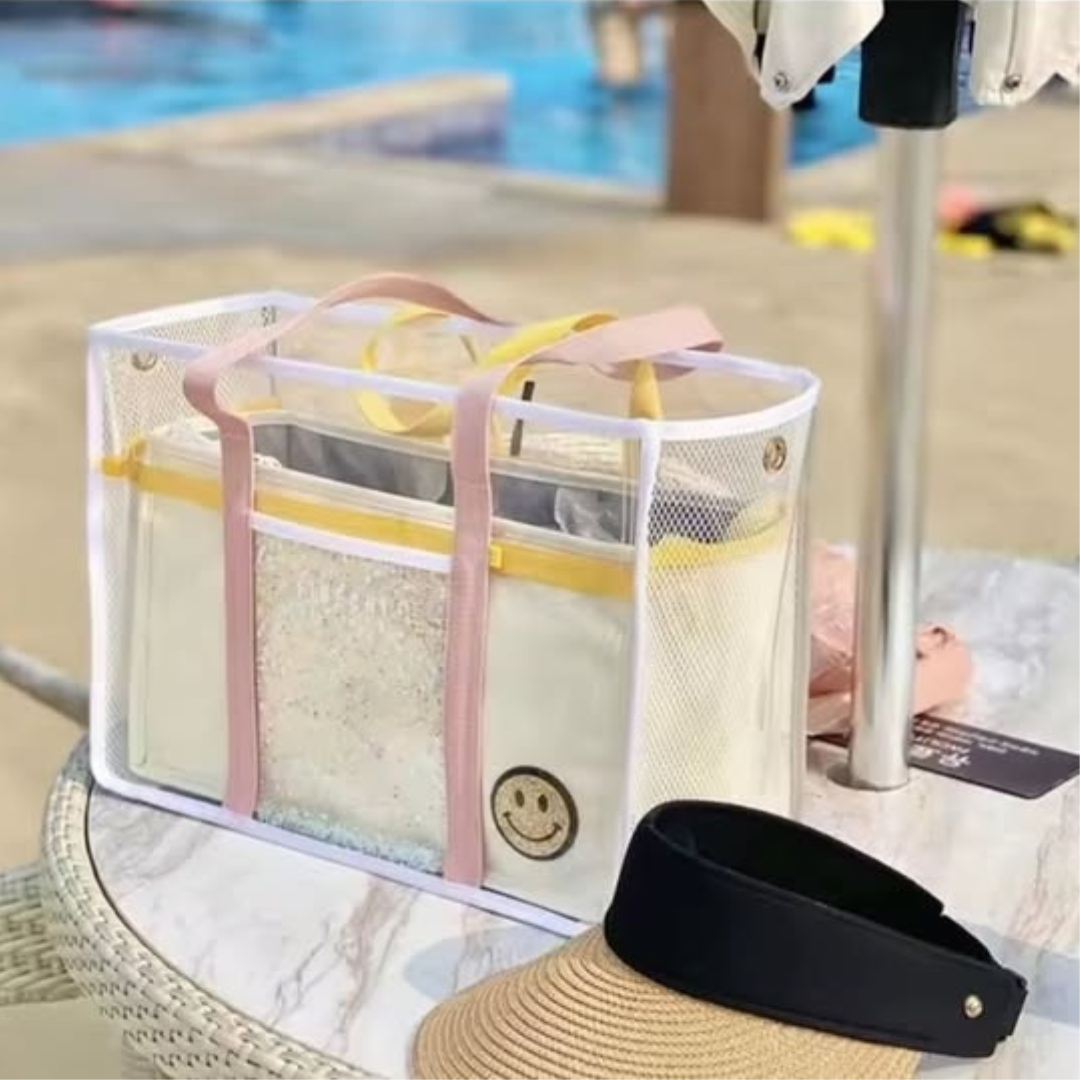 Large Capacity tote beach swimming bag with zip