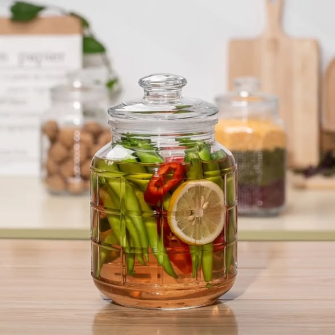 2.2L assorted pattern airtight storage/cookie jars