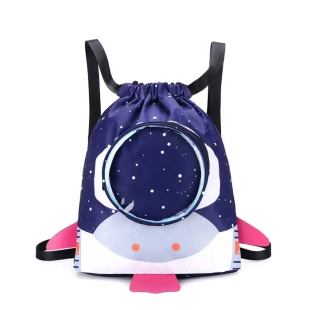 Cartoon Drawstring Waterproof Swimming Bag