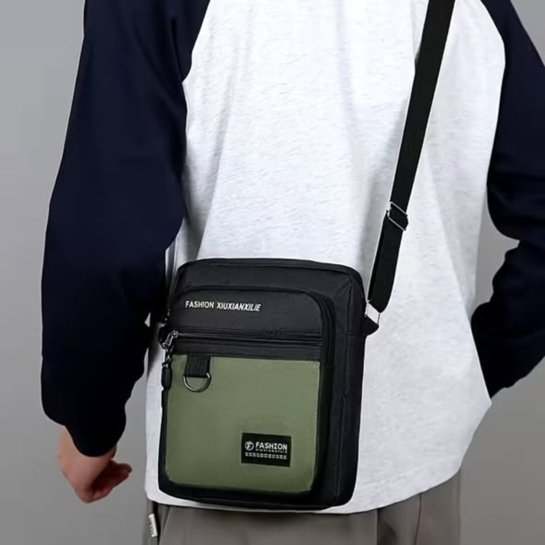 Lightweight multifunctional crossbody messenger bag