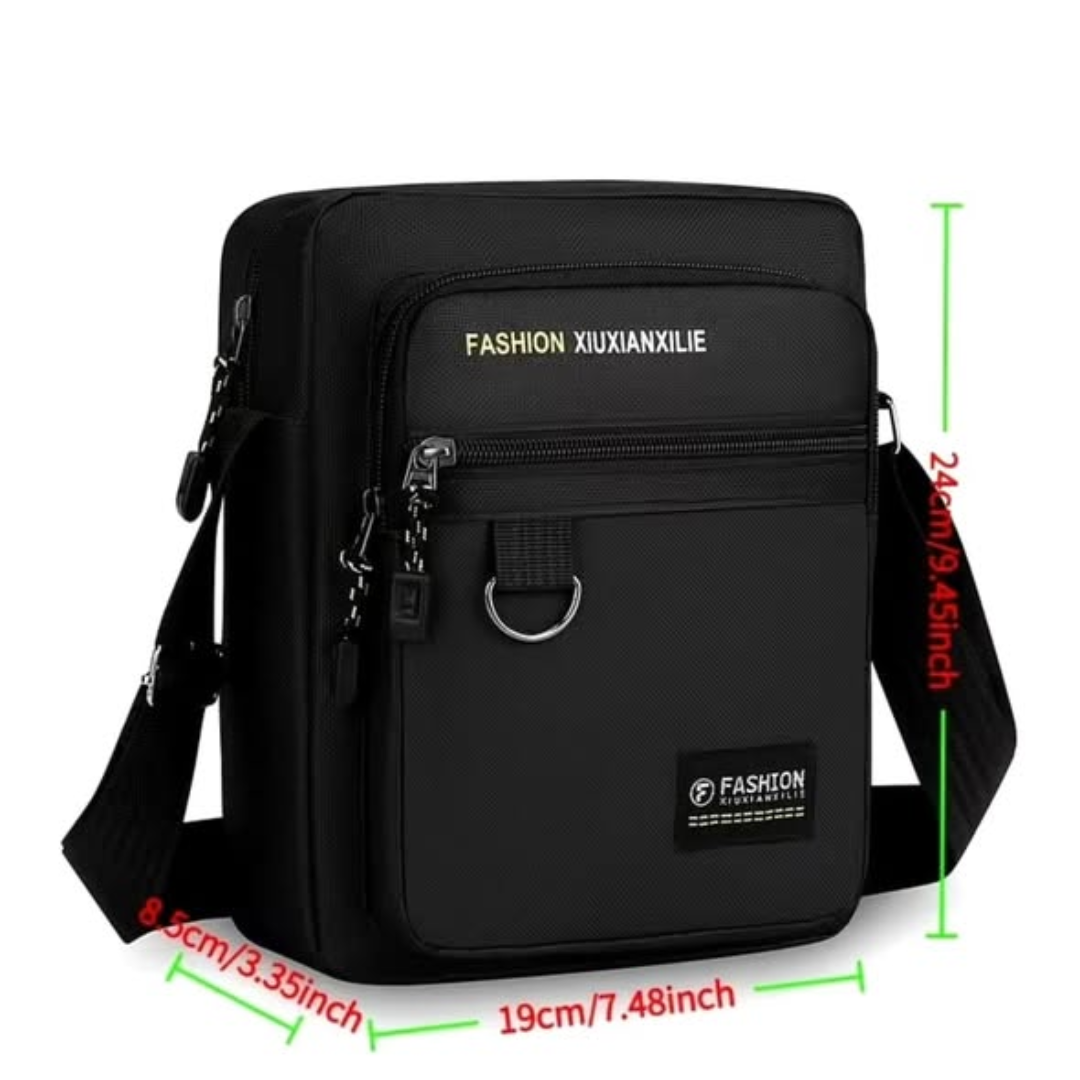 Lightweight multifunctional crossbody messenger bag