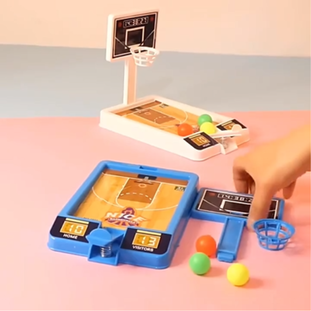 Desktop basketball shooting game