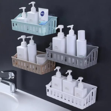 Non-perforated Bathroom Shelves