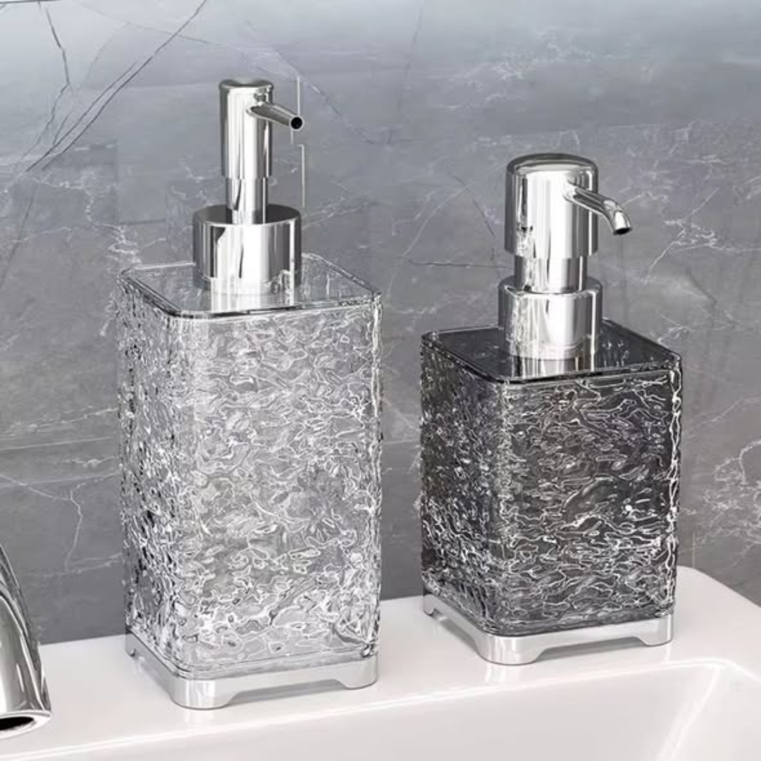 300ml clear refillable acrylic soap liquid dispenser