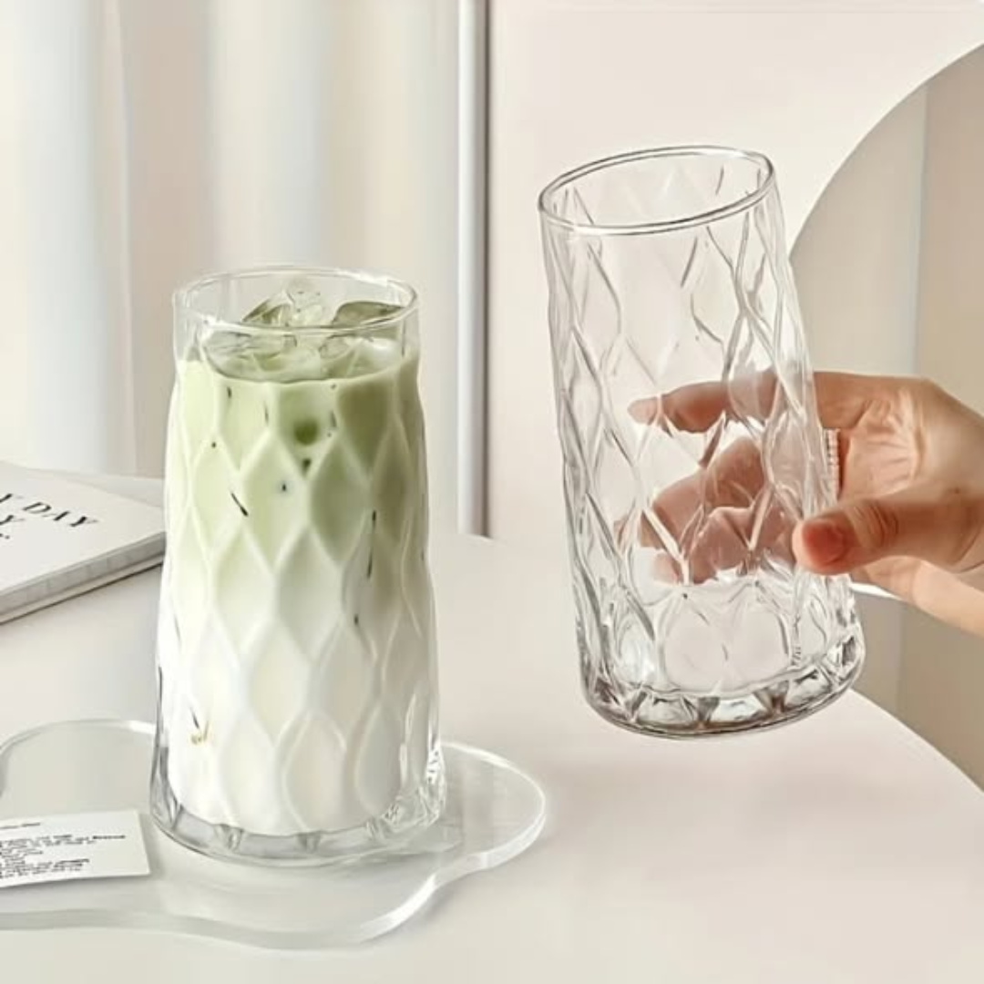 6pcs Diamond Rhobus Multifunctional Glass Cups