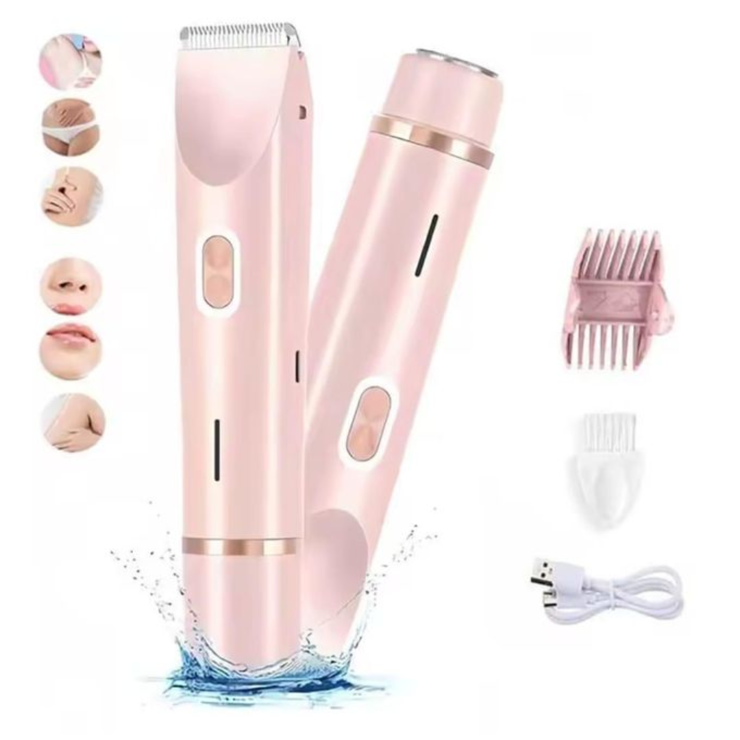 2 in 1 Rechargeable Dual Head Shaver