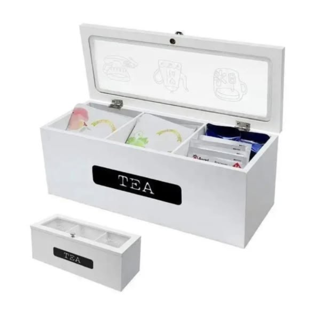 3 Compartment Tea Bag Organizer