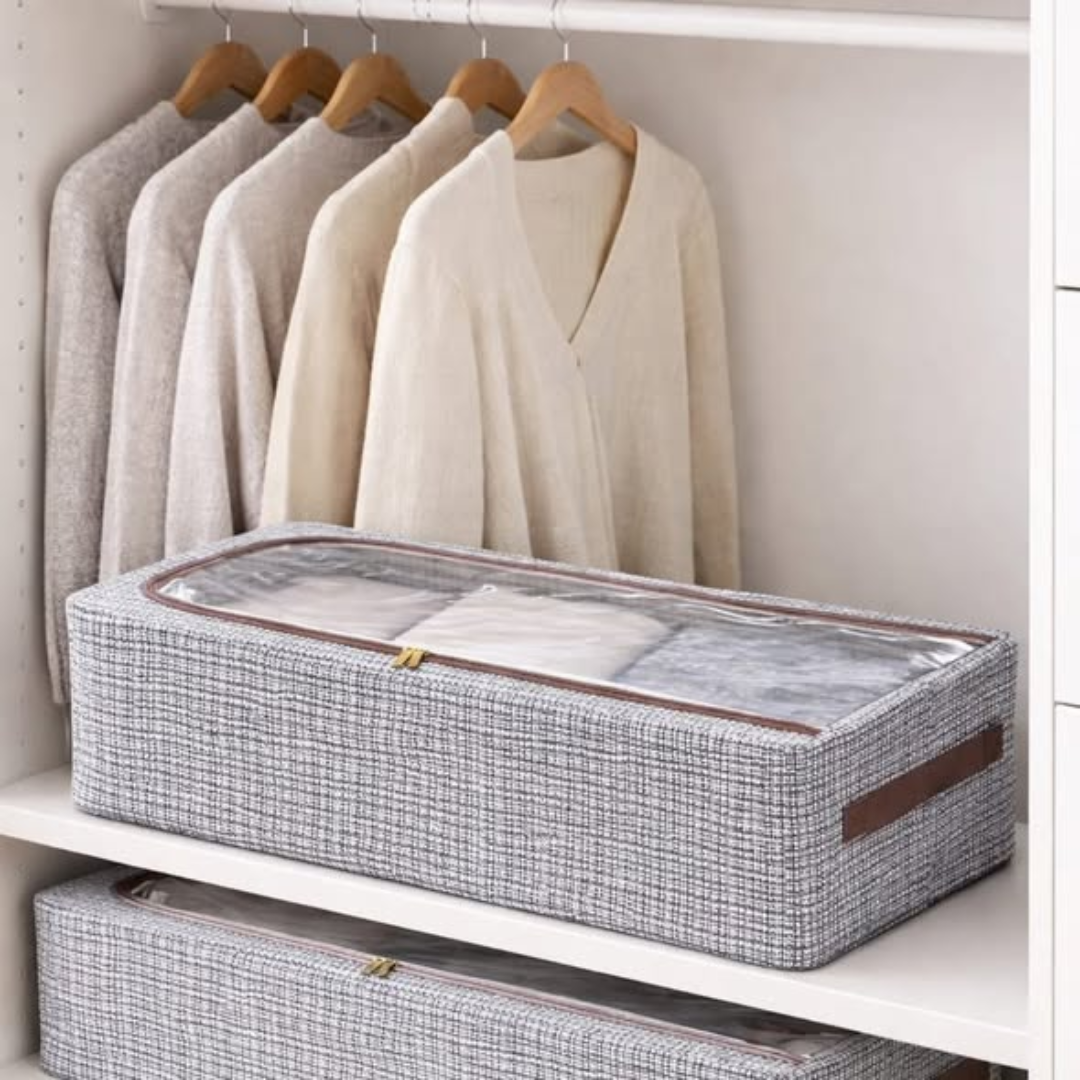 Large Capacity Visible Zipper Wardrobe Closet Organizer