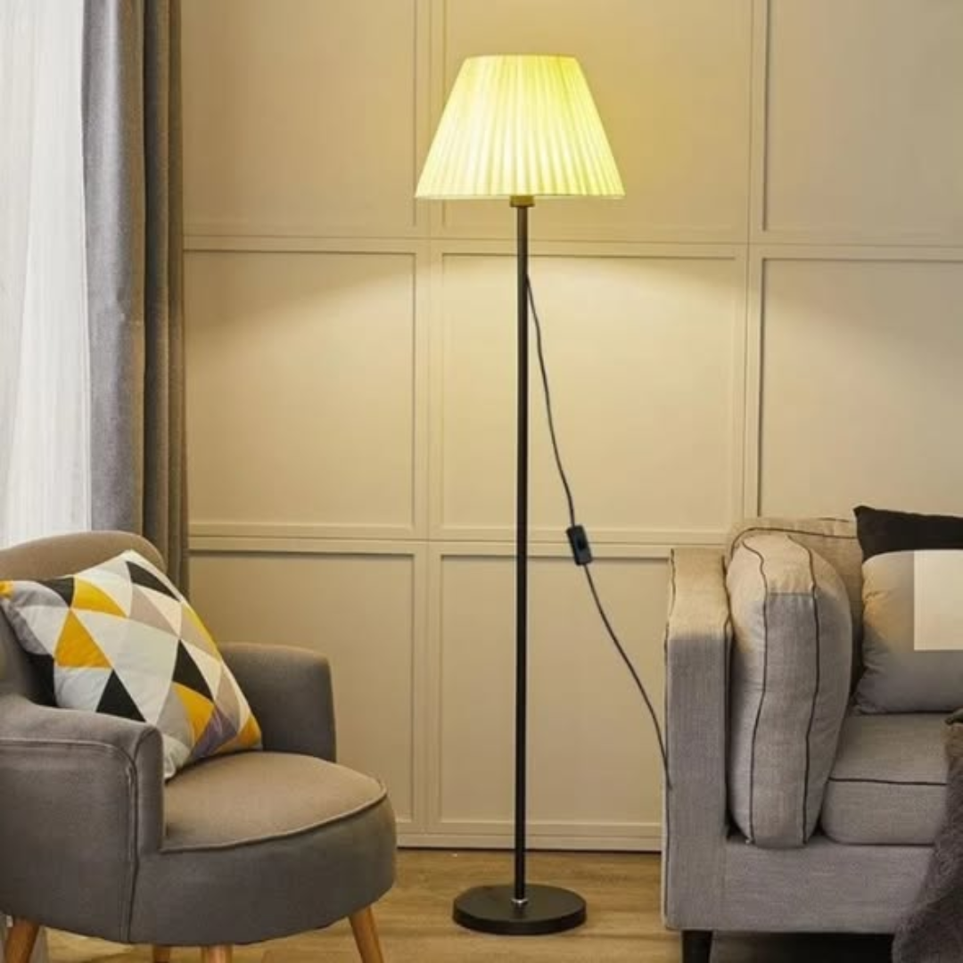 Pleated living room lamp